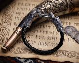 Lederarmband Drachen